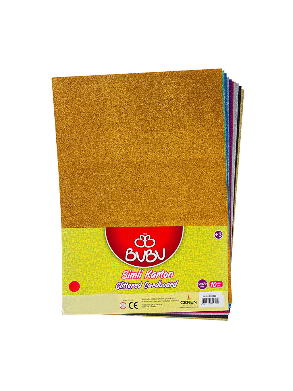 Bu-Bu Simli Fon Kartonu 50x70 BUBU-FK0003