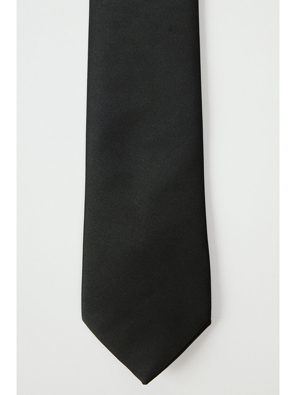 Erkek Siyah Desensiz Kravat-1