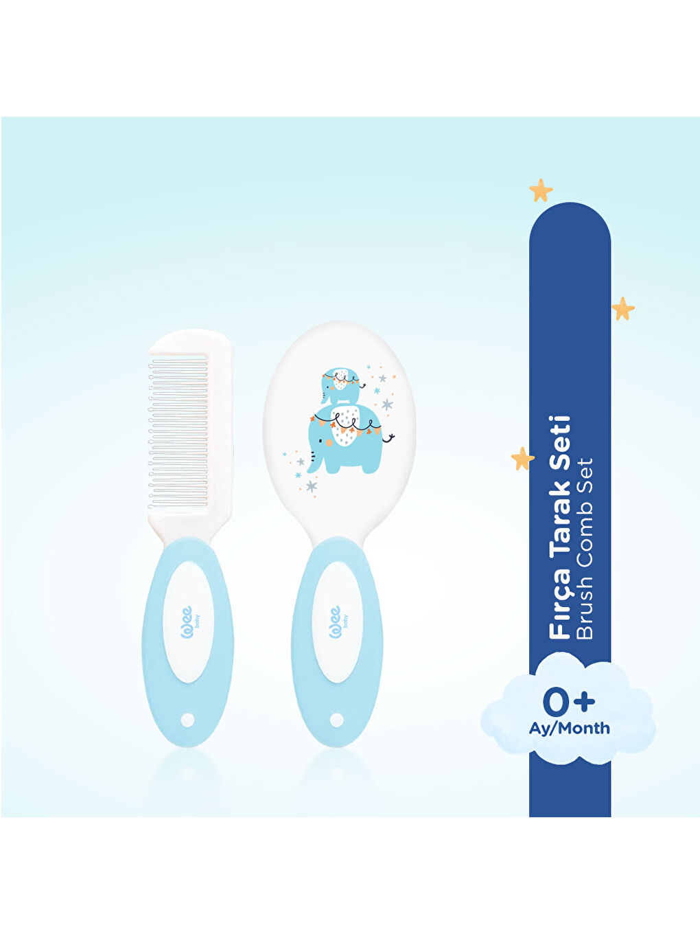 Fırça Tarak Seti - MAVİ-1