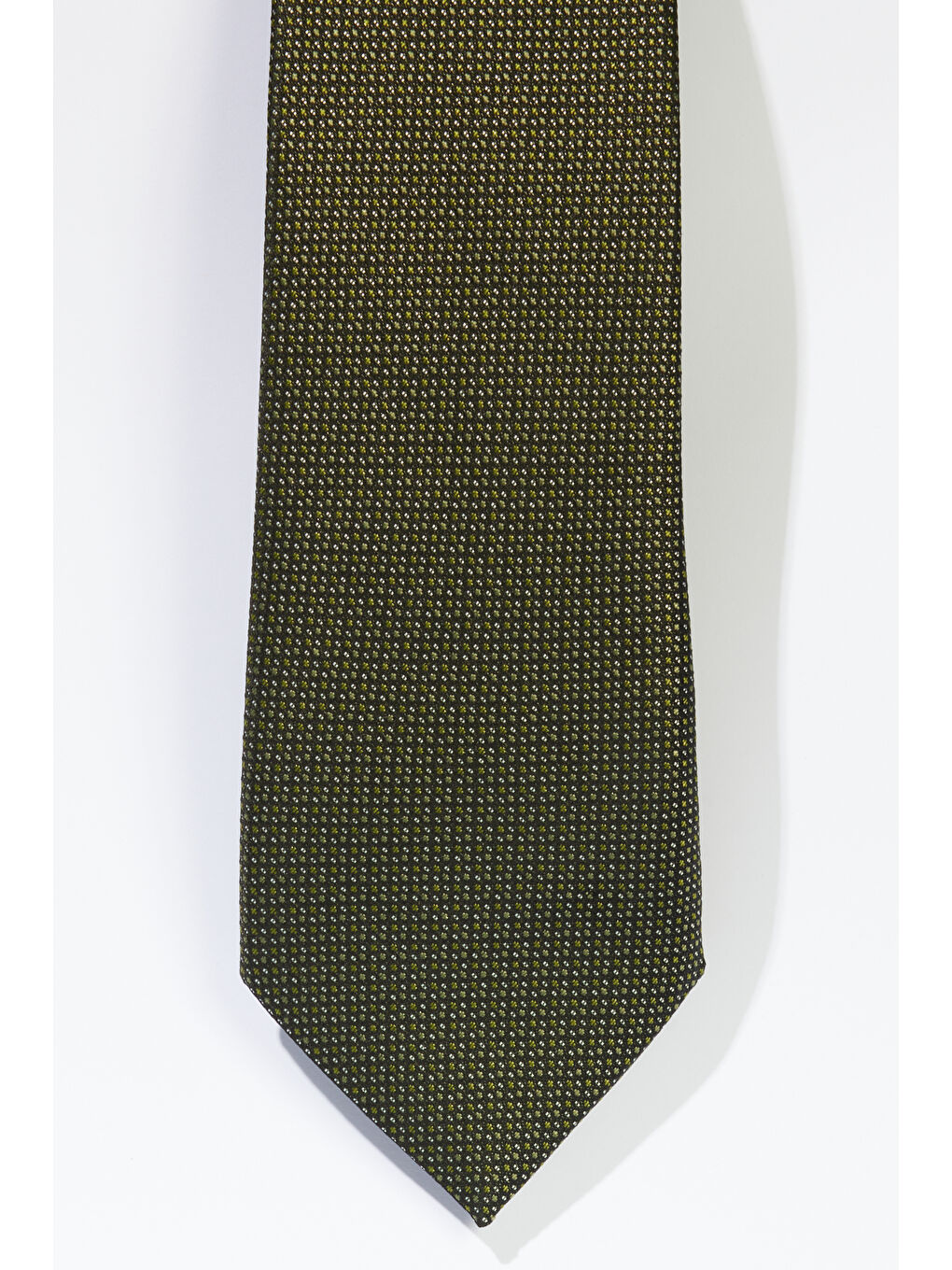 Erkek Siyah-Yeşil Desenli Kravat-1
