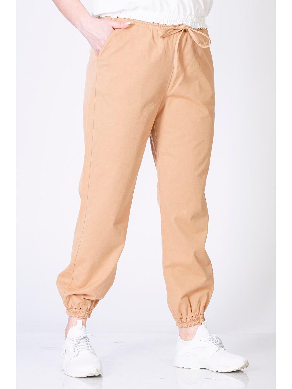 Mylinemoda Bej Cep Detaylı Jogger Pantolon - 2