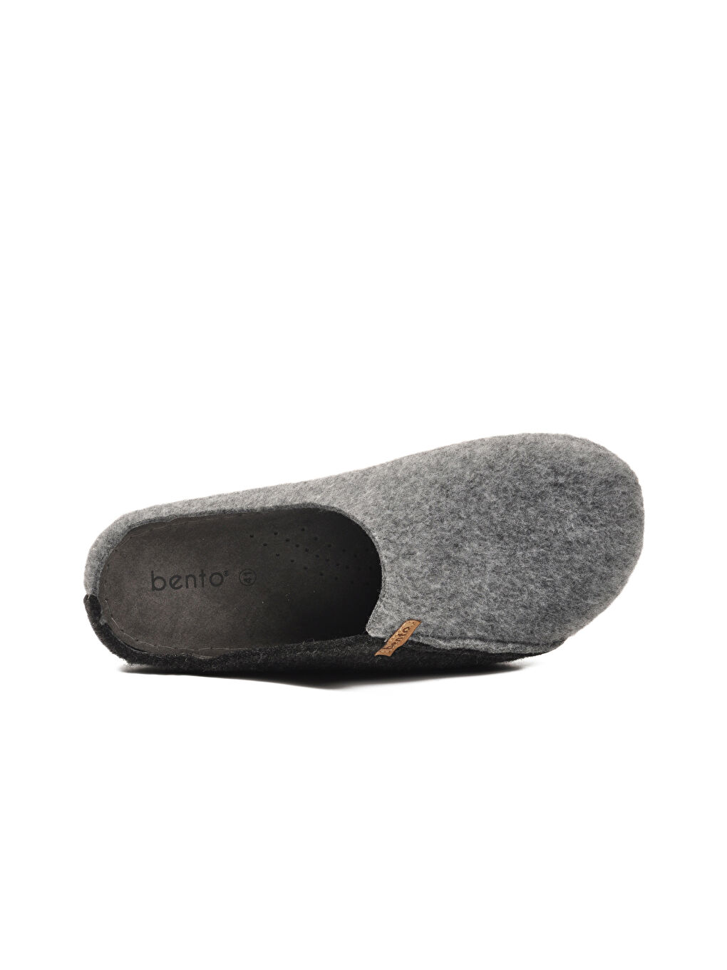 Gri Siyah Anatomik Keçe Erkek Ev Terlik K-63.007 M-3