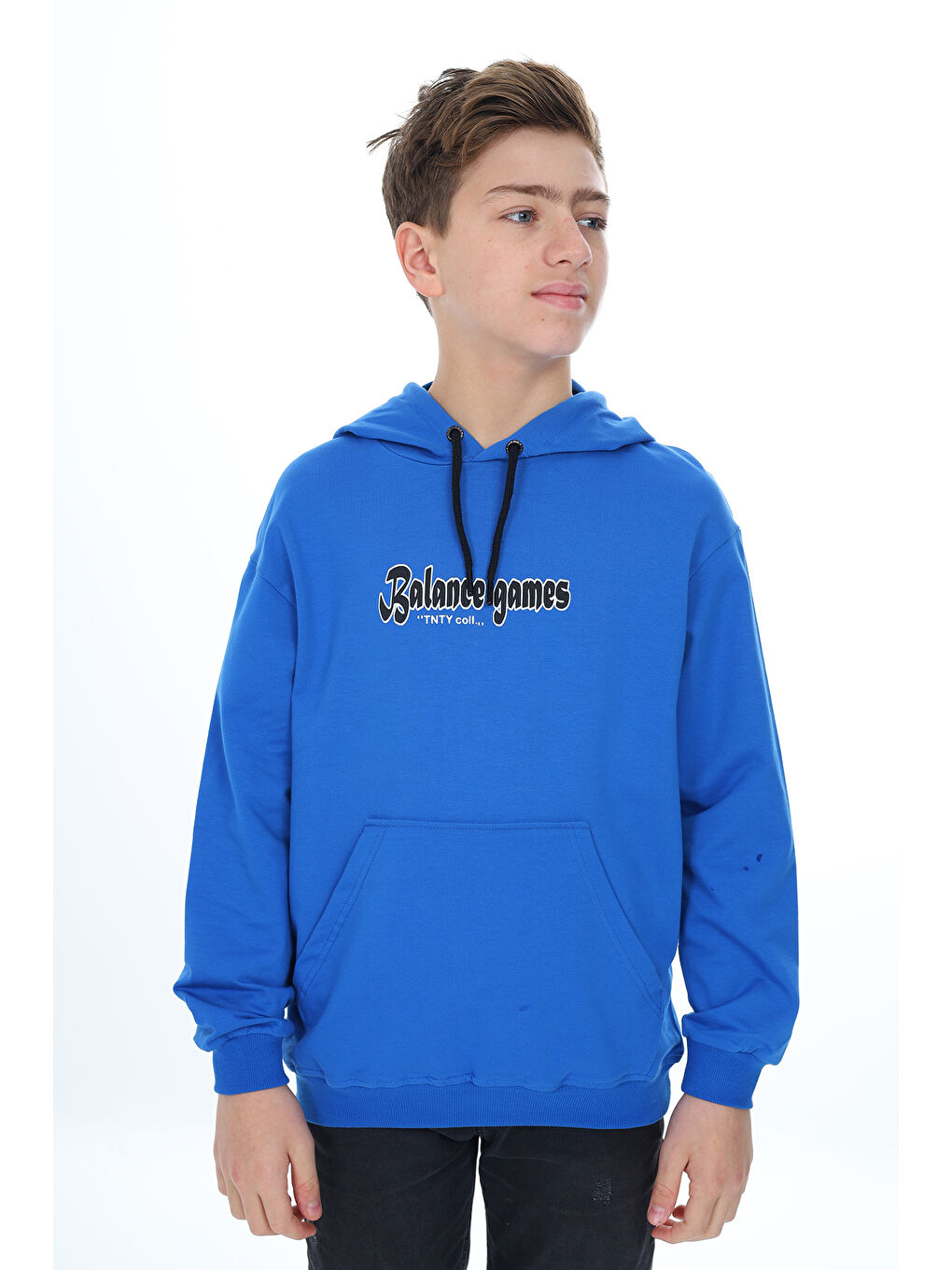 Mavi Erkek Çocuk Baskılı Sweatshirt-1