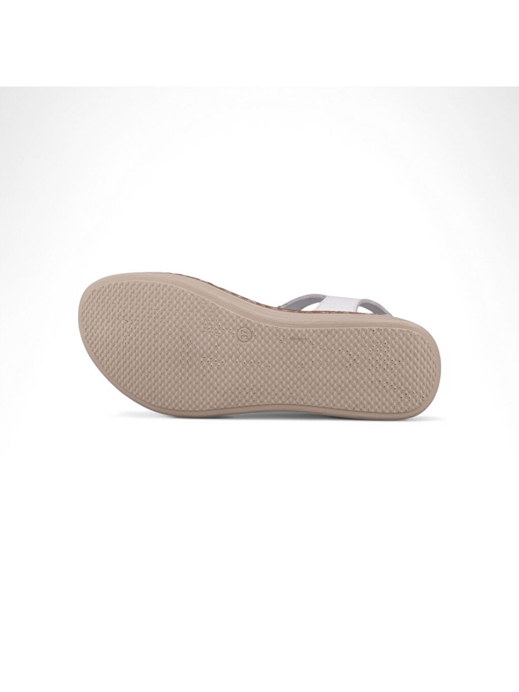 Kadın Günlük Sandalet - Beyaz, Deri-1