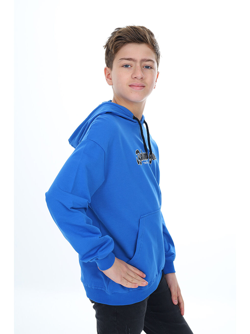 Mavi Erkek Çocuk Baskılı Sweatshirt-2