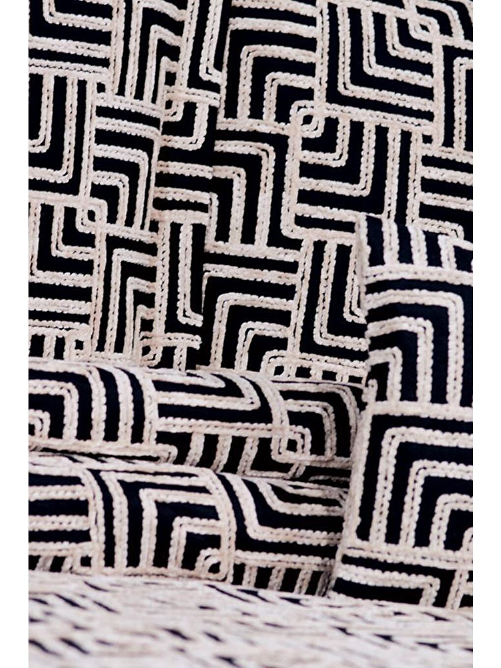 Kahverengi Anastasia 4 Parça Yatak Örtüsü 240x260 Siyah Cappucino-1