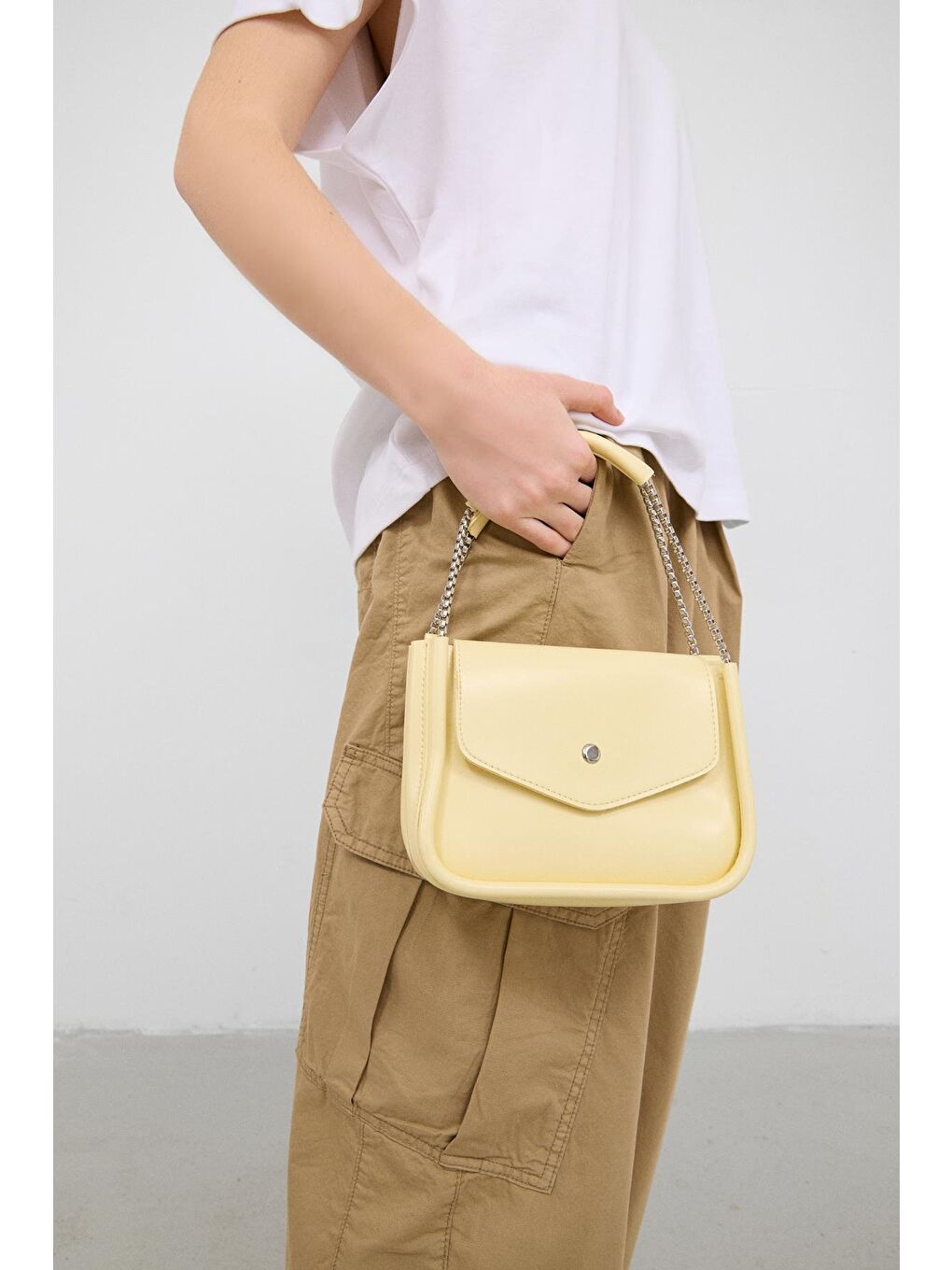 Soshe El Ve Çapraz Çanta Sarı-1