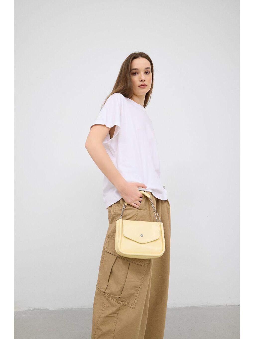 Soshe El Ve Çapraz Çanta Sarı-2