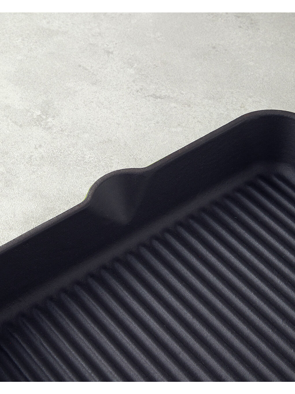 Demir Döküm Kare Izgara Tava 28 cm Mavi-1