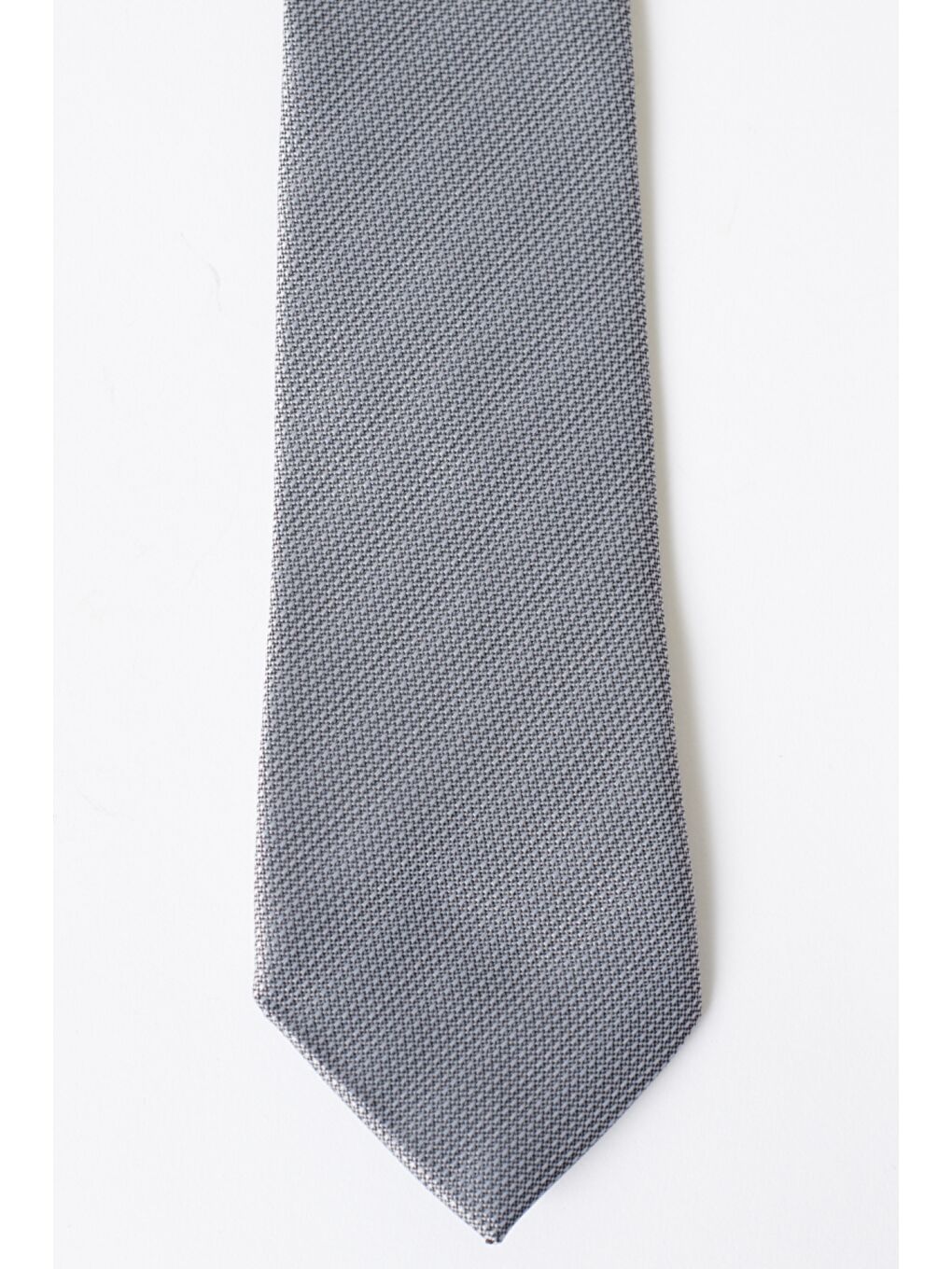 Erkek Gri Desenli Gri Klasik Kravat-1