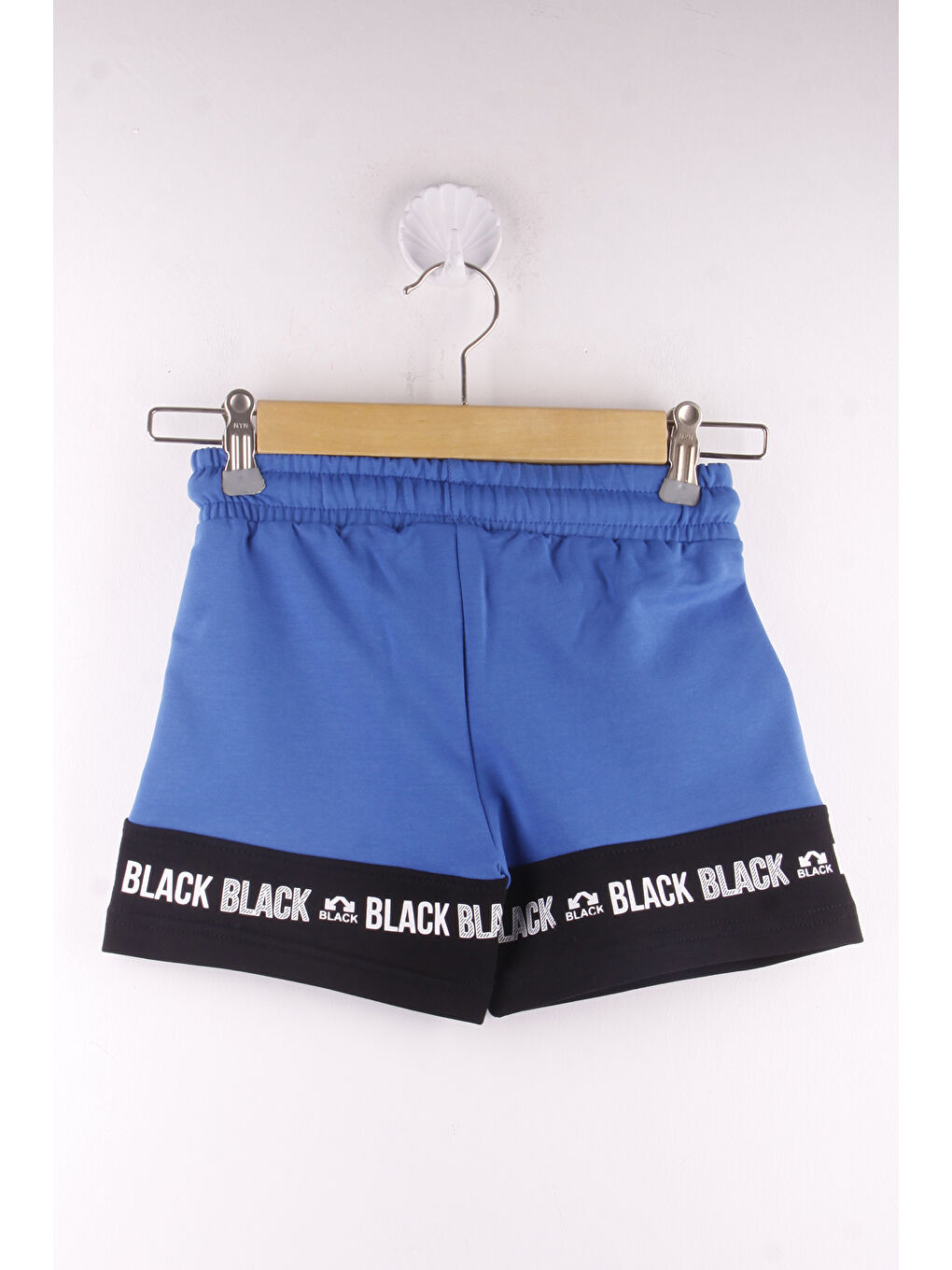 Mavi Erkek Çocuk Black Baskılı Garnili Şort-1