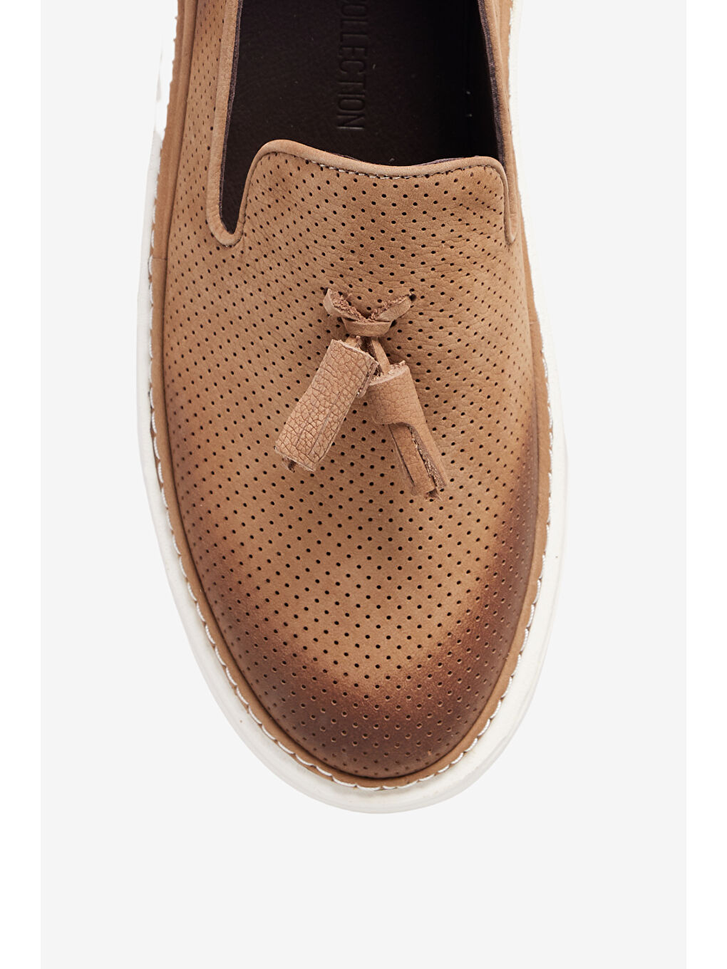 Erkek Bej %100 Deri Casual Ayakkabı-2