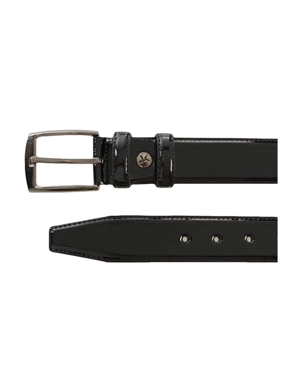 Erkek Siyah Düz Rugan Kemer-1