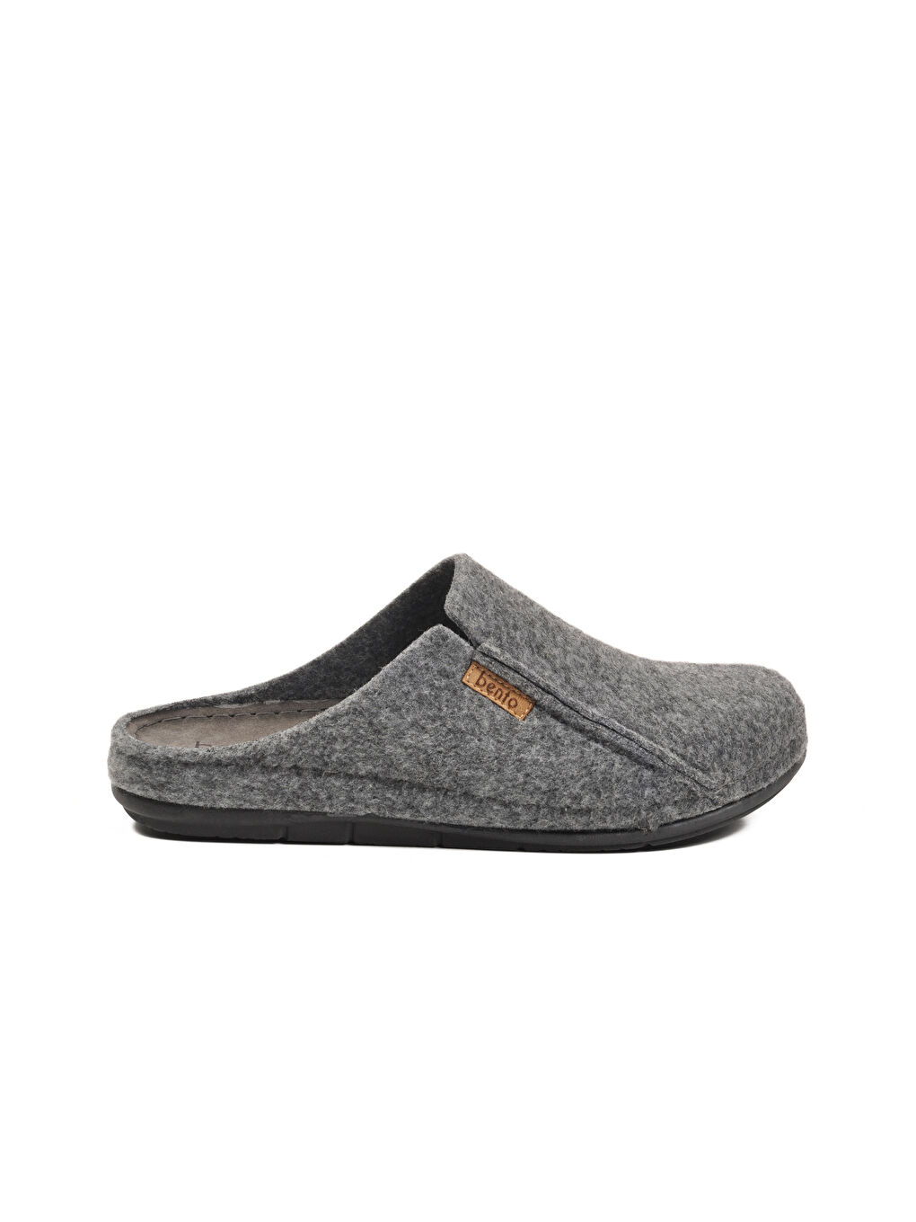 Gri Anatomik Keçe Erkek Ev Terlik K-63.007 M