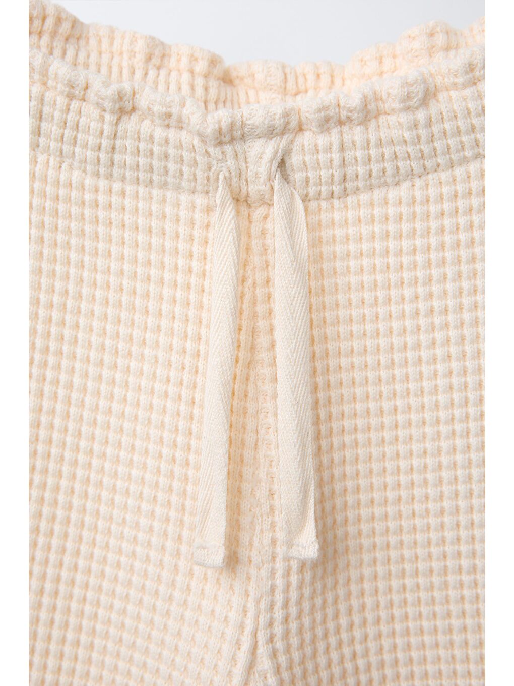 Ekru Kız Çocuk Pamuklu Krem Welcome Day Sweatshirt Ve Fırfır Paça Pantolon Takım - Rahat Günlük Stil-7