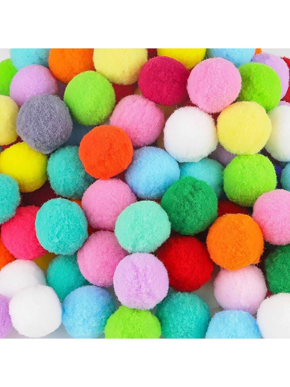 Ponpon 3 Cm Karışık Renk 25 Li -PON003-1