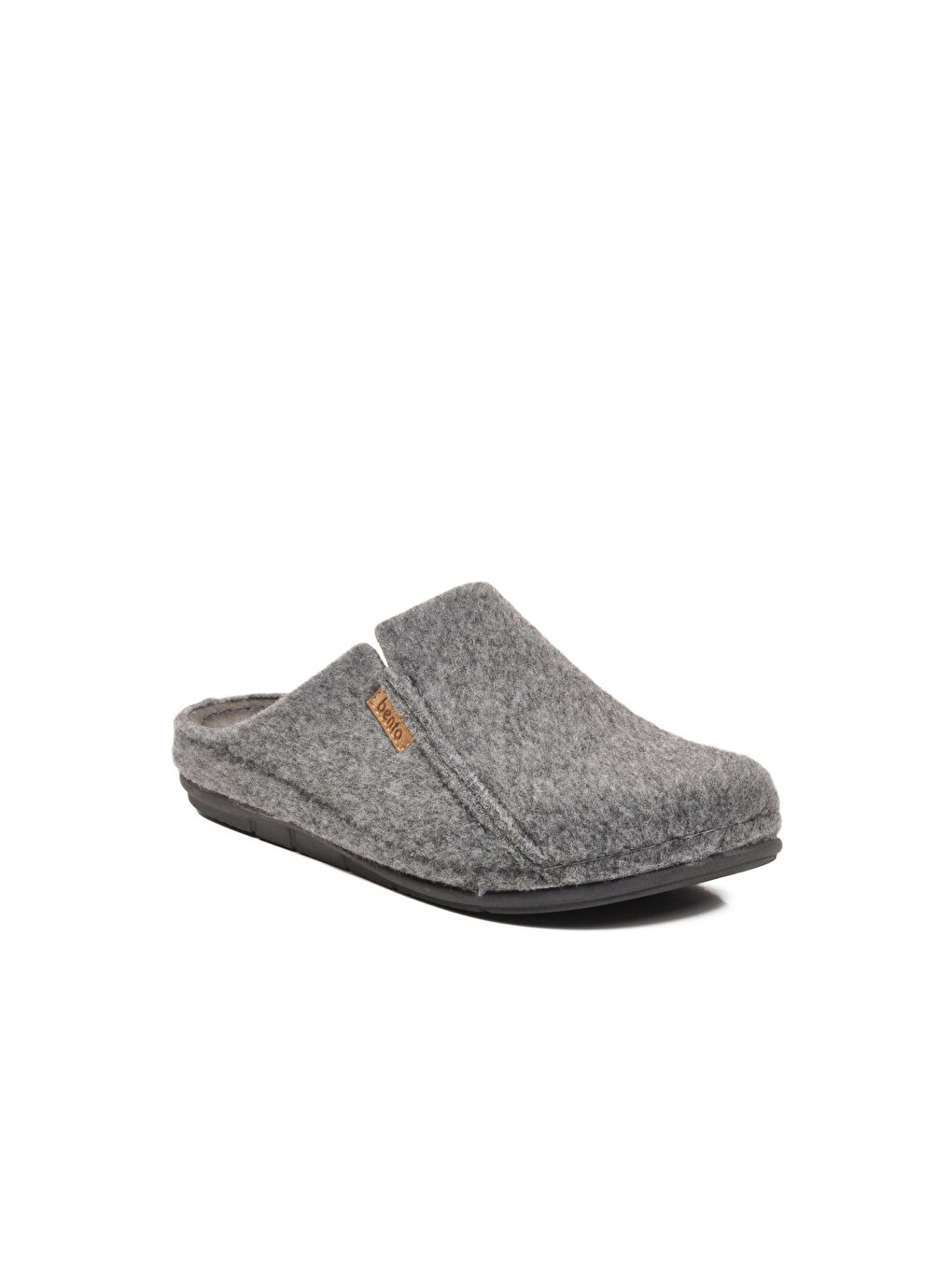 Gri Anatomik Keçe Erkek Ev Terlik K-63.007 M-2