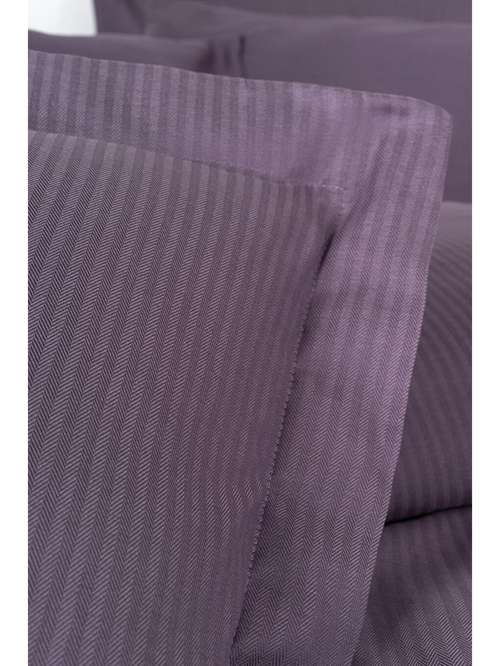 Pamuk Box Craft Çift Kişilik Nevresim Takımı Mürdüm-2