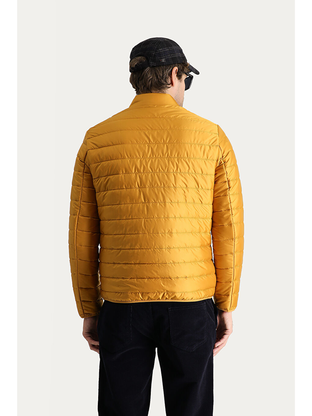 Sarı Kapitone Spor Mont-3