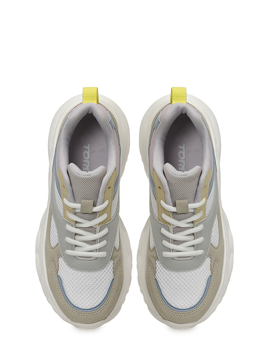 Bej PAULA W 6FX EKRU MULTI Kadın Spor Ayakkabı-3