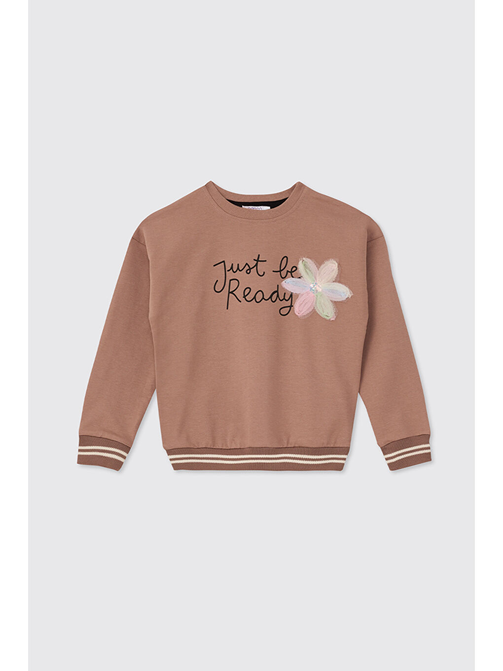 Kahverengi Kız Çocuk Kahve Sweatshirt