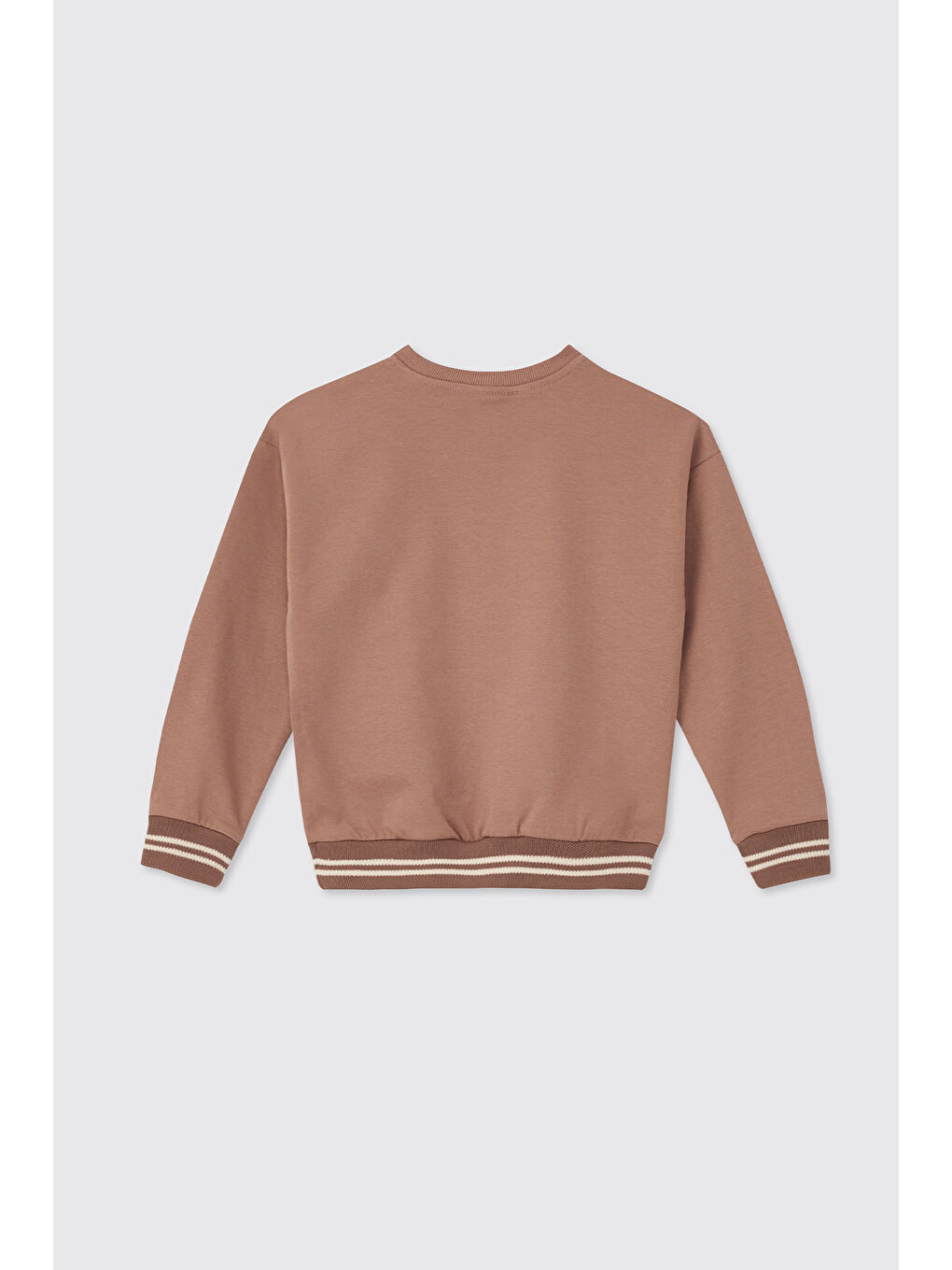 Kahverengi Kız Çocuk Kahve Sweatshirt-1