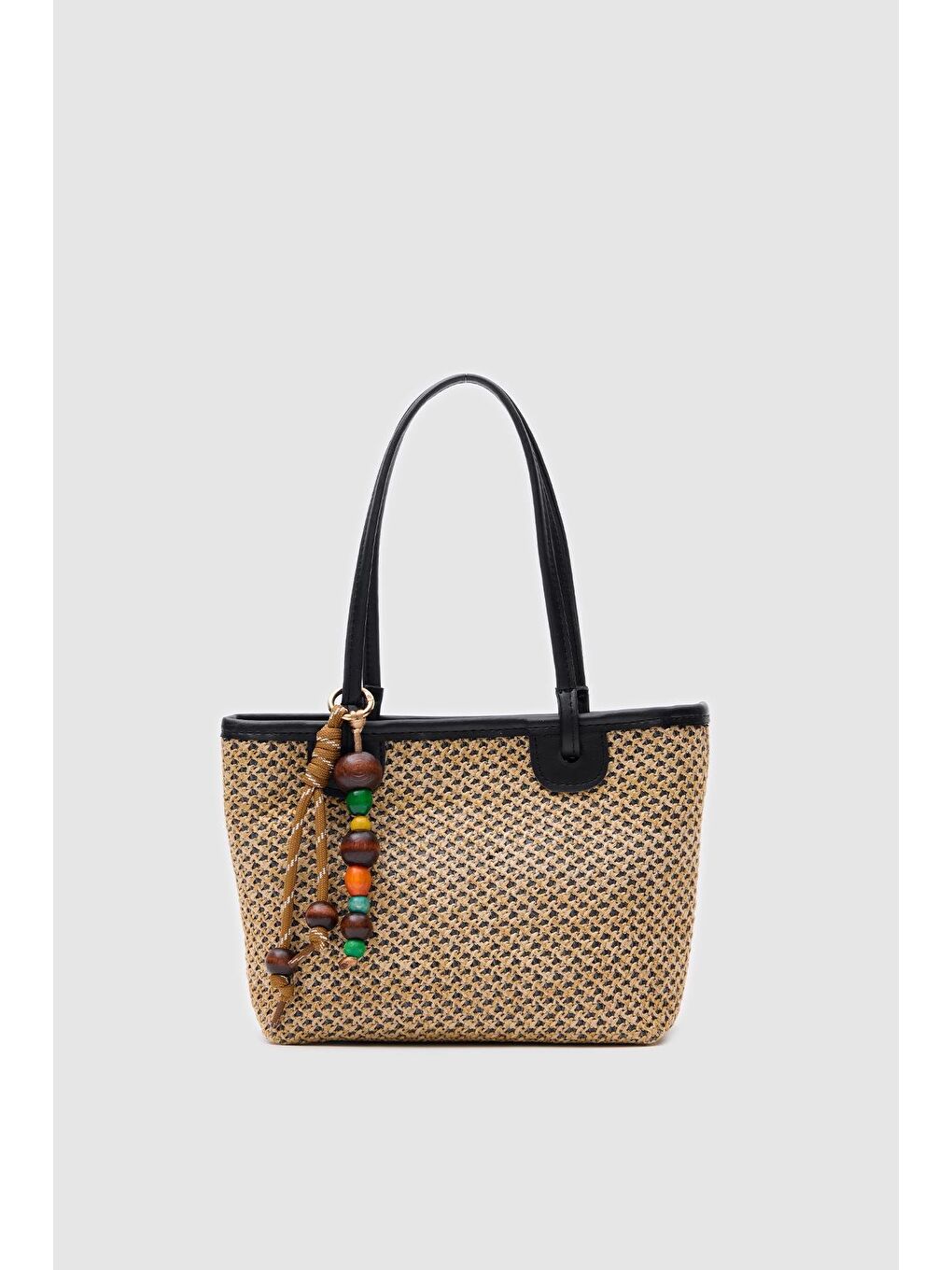 Roen Hasır Omuz Çantası Siyah