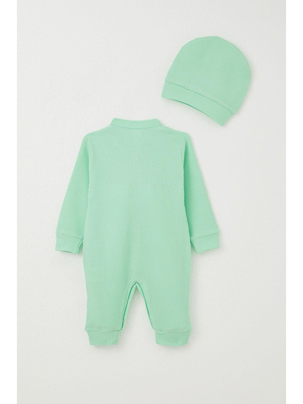 Erkek Bebek Tulum Sevimli Köpekçik Armalı Fıstık Yeşili (0-6 Ay)-1