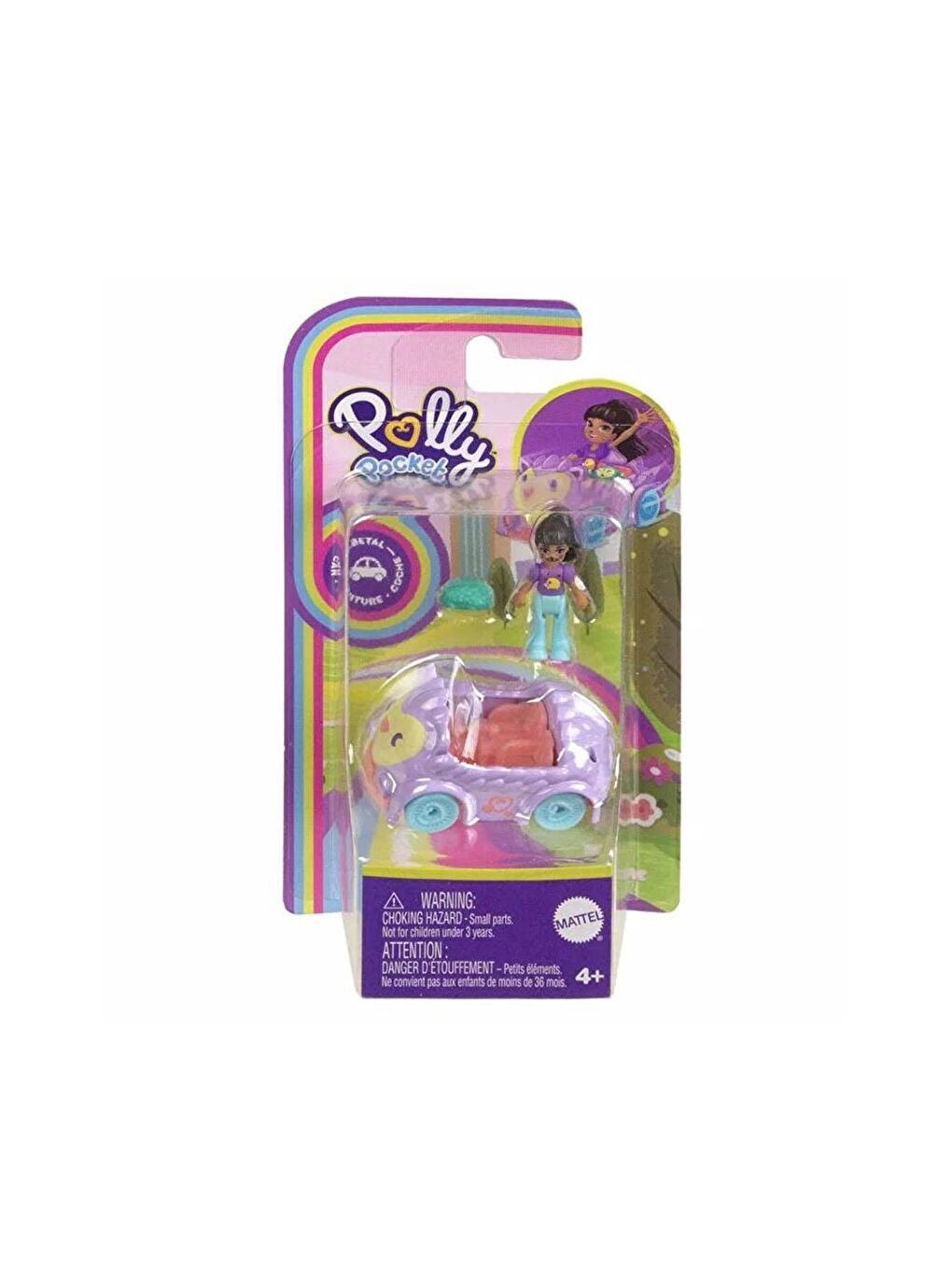 Polly Pocket Beyaz-Renklibaskı Polly Pocket'ın Muhteşem Araçları Oyun Setleri HKV58 - 2