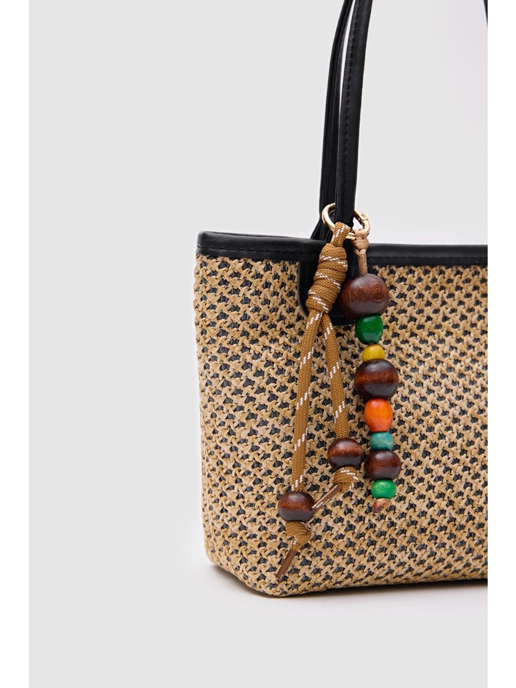 Roen Hasır Omuz Çantası Siyah-3