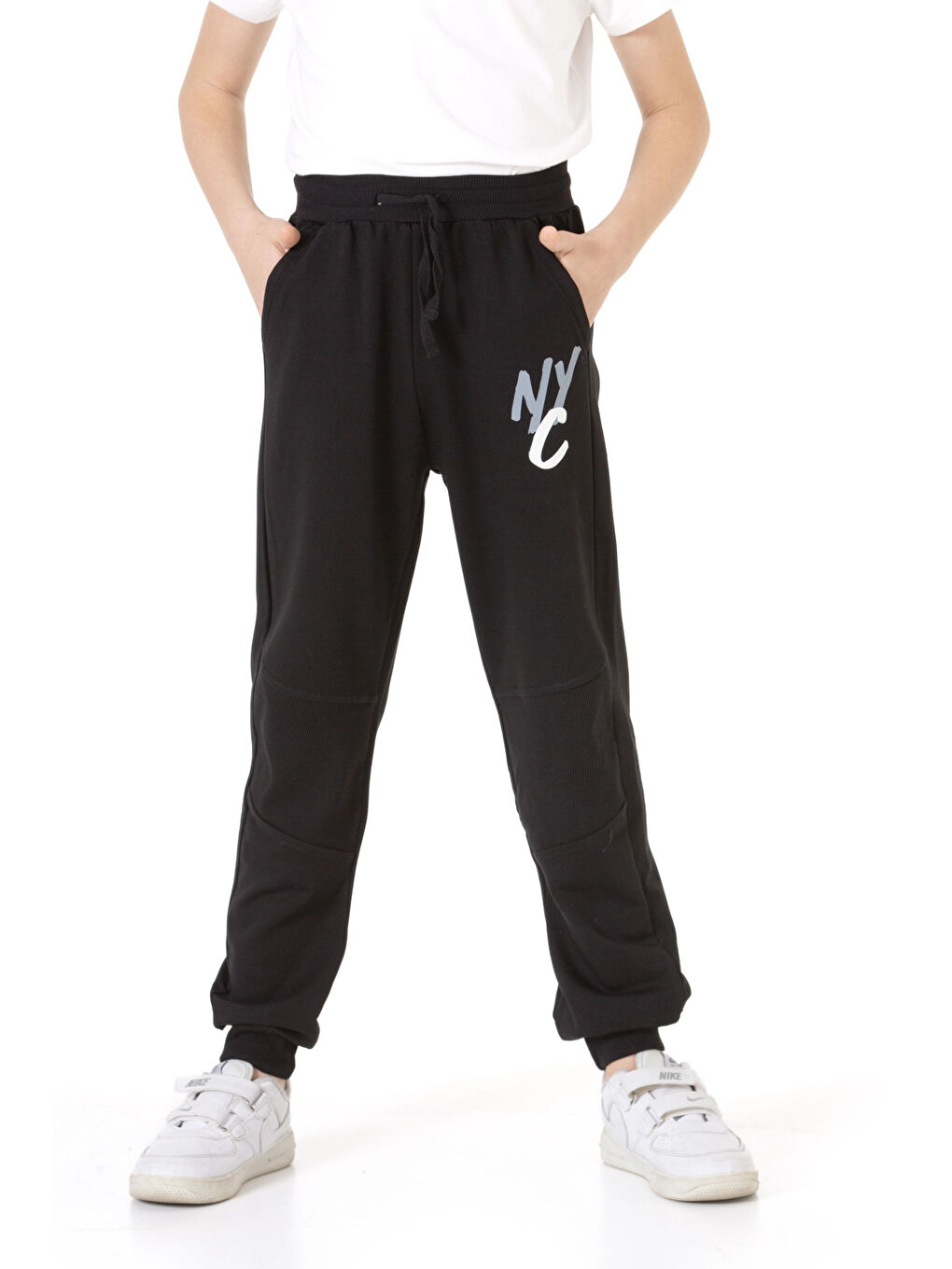 Siyah Nyc Baskılı Erkek Çocuk Eşofman Altı 74613