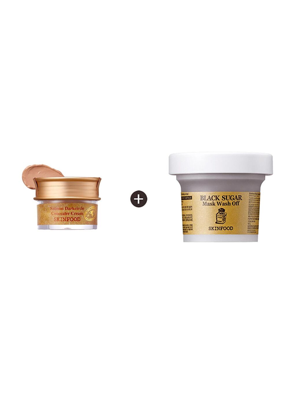 Skin Food Krem-Pembe Salmon Concealer (2) + Black Sugar Mask