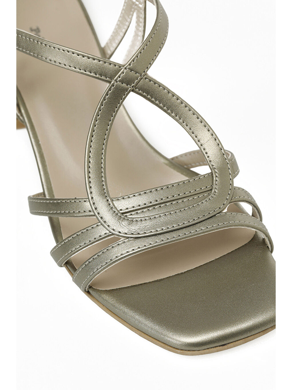 Sarı 325077.Z 5FX Altın Kadın Topuklu Sandalet-6