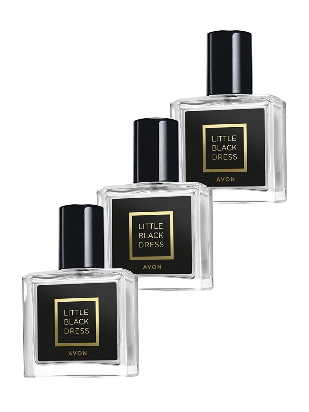 AVON Renksiz Little Black Dress Kadın Parfüm Edp 30 Ml. Üçlü Set