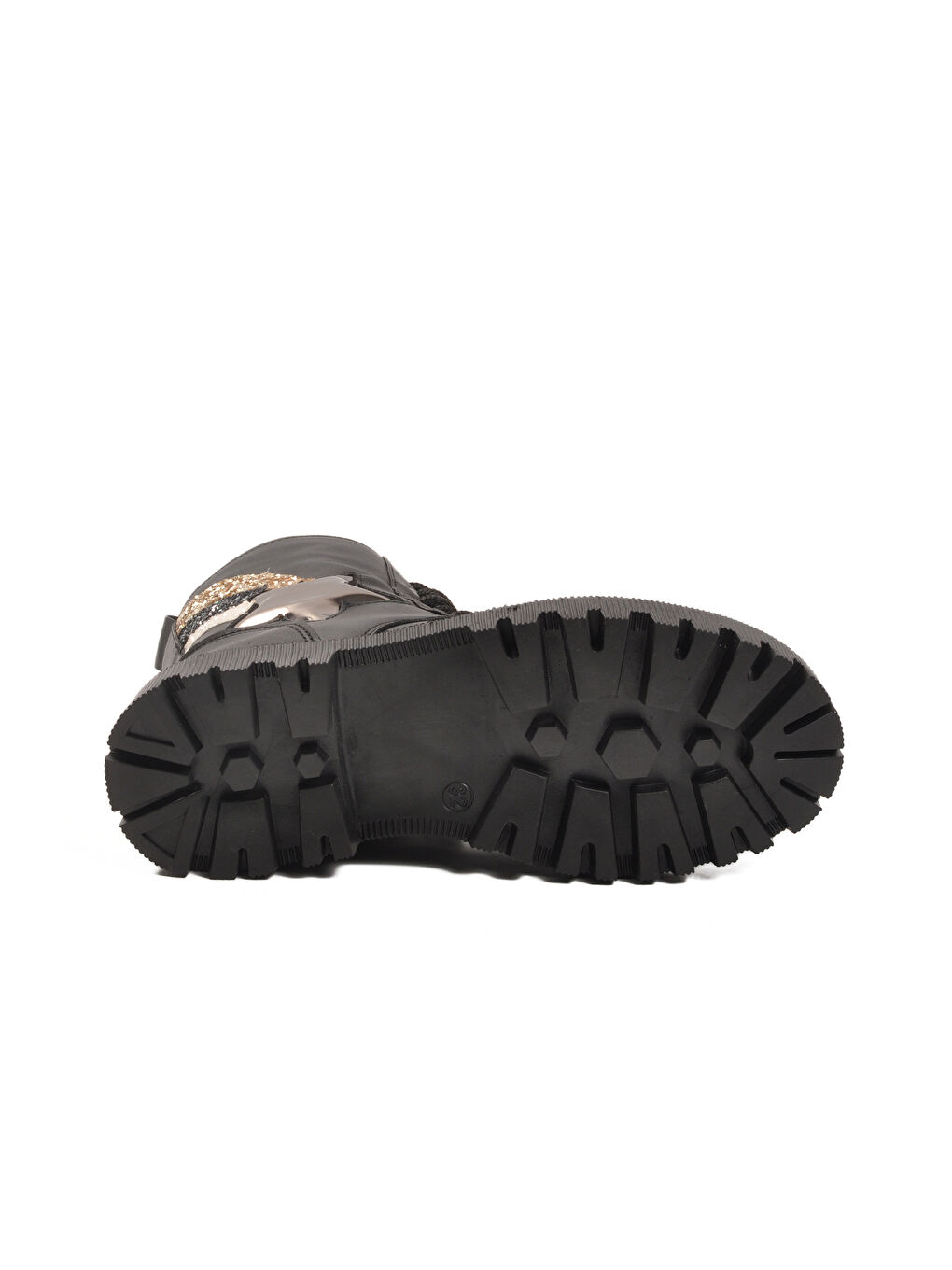 Siyah İçi Kürklü Fermuarlı Bağcıklı Kız Çocuk Bot 2002 F-4