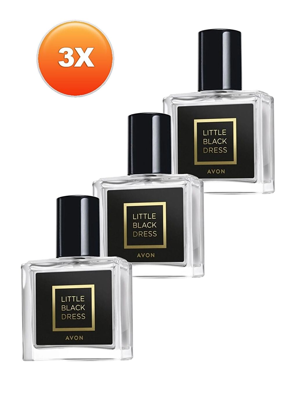 AVON Renksiz Little Black Dress Kadın Parfüm Edp 30 Ml. Üçlü Set - 1