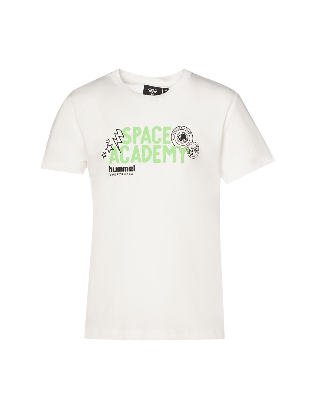 Kesia Erkek Çocuk Beyaz Yuvarlak Yaka Tişört-1