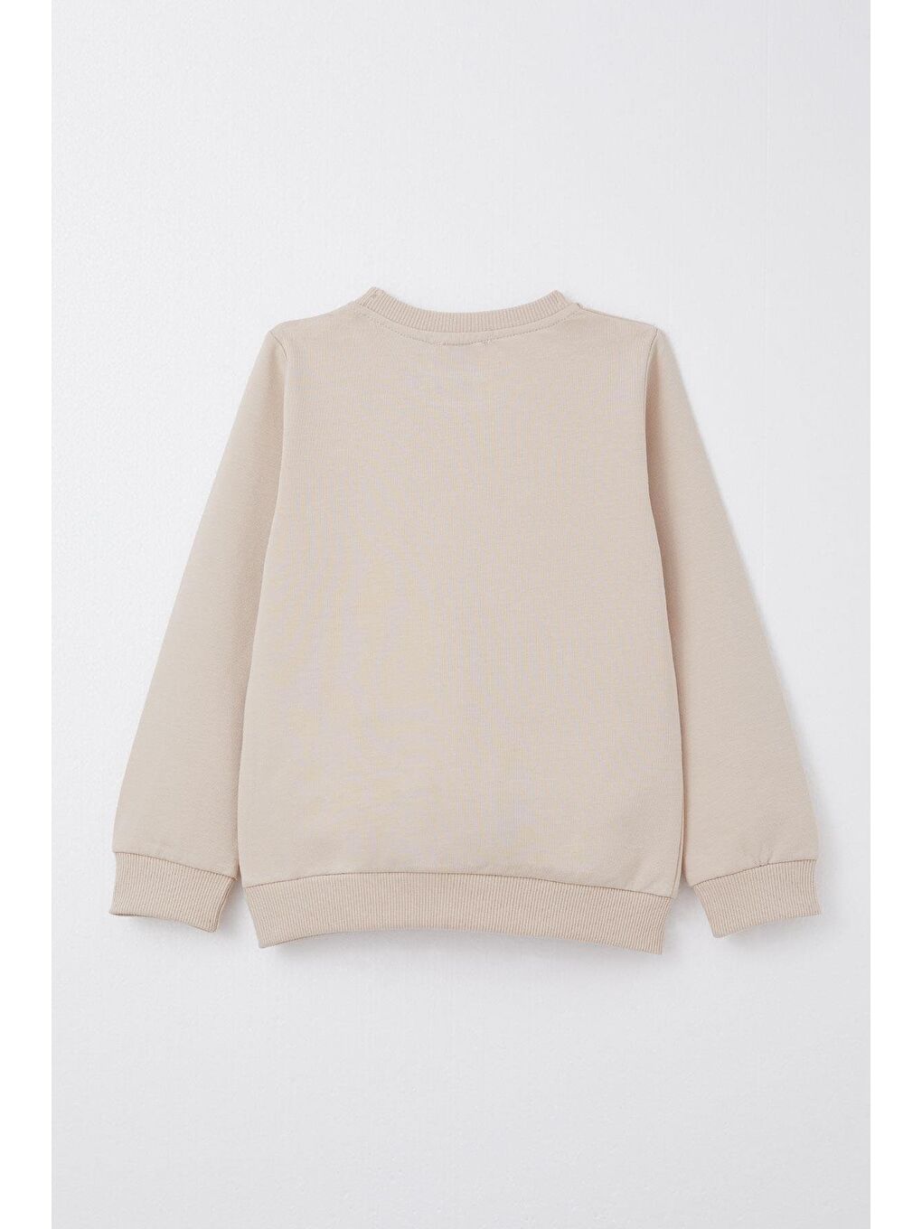 Erkek Bebek Eşofman Takım Sevimli Ayıcık Desenli Kanguru Cepli Bej (9 Ay)-3