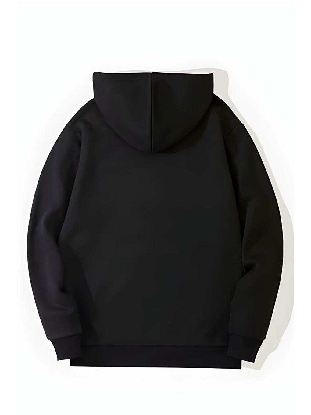 Siyah Örümcek Ön Baskılı Pamuklu Erkek Sweatshirt-2