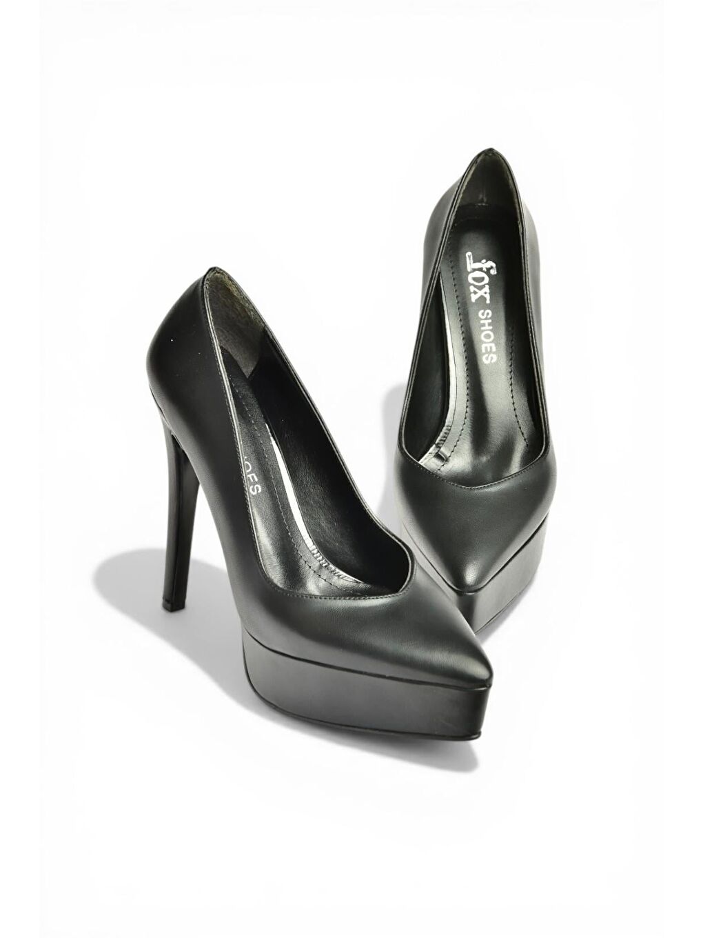 Siyah Kadın Topuklu Ayakkabı Y246221609-3