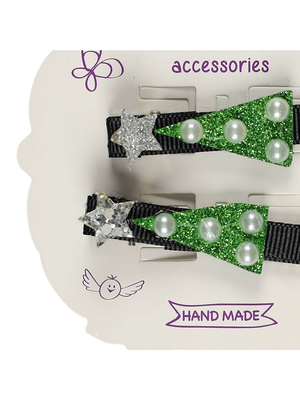 Yeşil Kız Çocuk Yılbaşı Toka-1