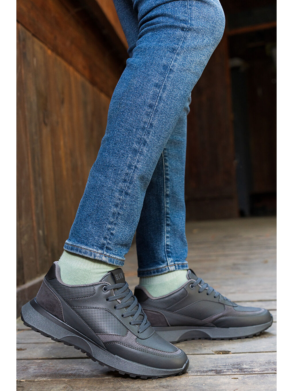 Gri TINY 3PR Füme Erkek Spor Ayakkabı-1