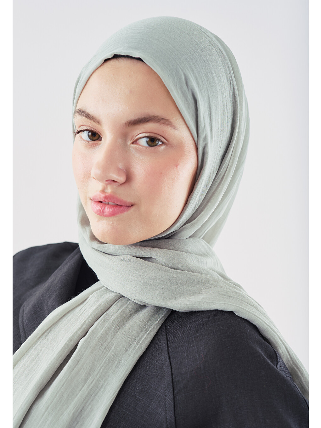 Gri Dubai Premium Şal Gümüş-2