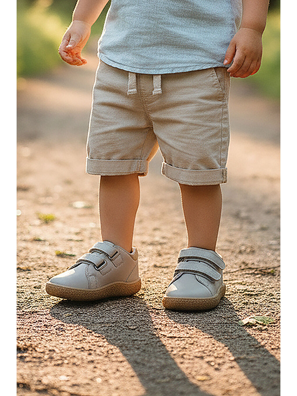 Bej Luqa %100 Deri Günlük Erkek Çocuk Spor Ayakkabı-2