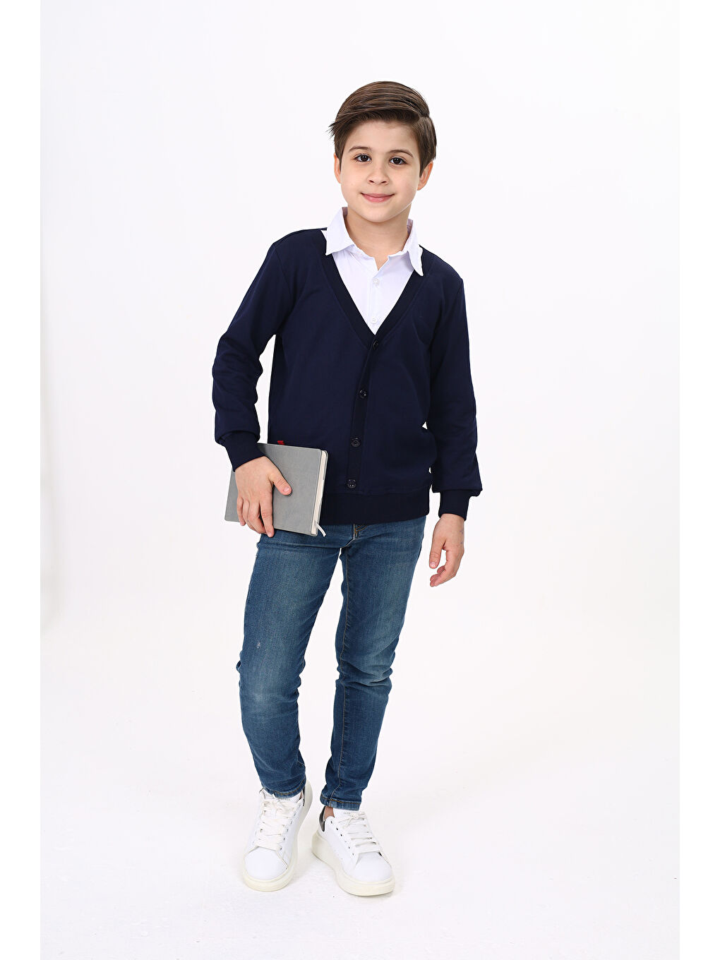 Siyah Erkek Çocuk Okul Sweatshirt