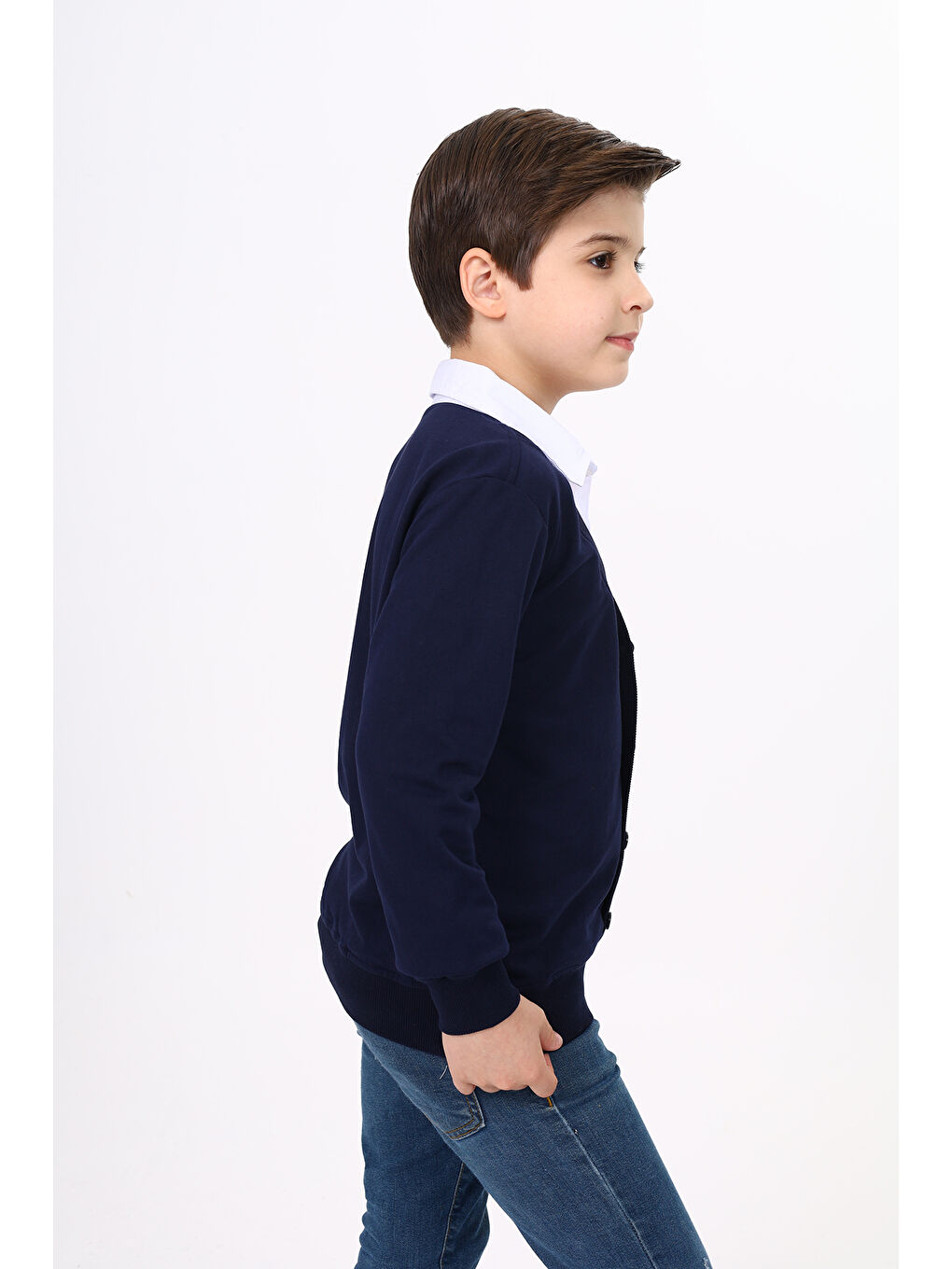 Siyah Erkek Çocuk Okul Sweatshirt-1