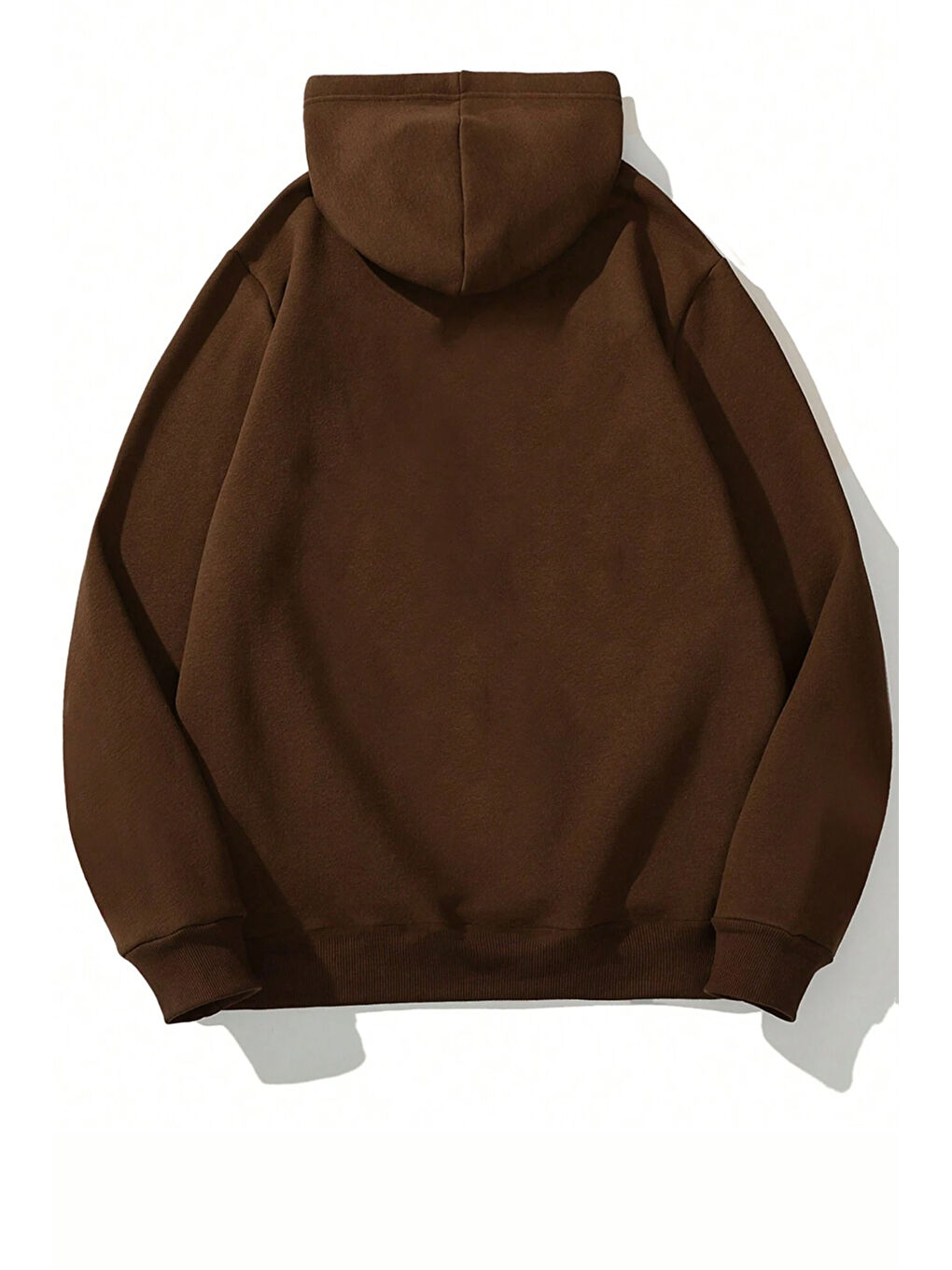 uyguntarz Kahverengi Erkek Aleman Rapero Baskılı Oversize Sweatshirt - 1