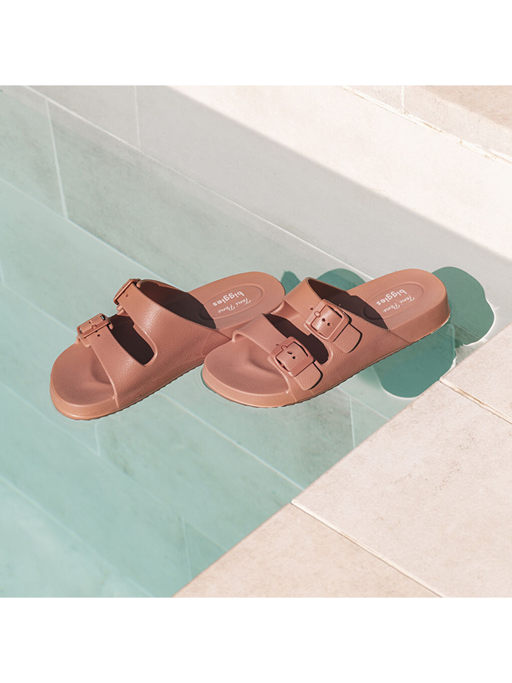 Pembe Kadın Terlik Creta Teula-4