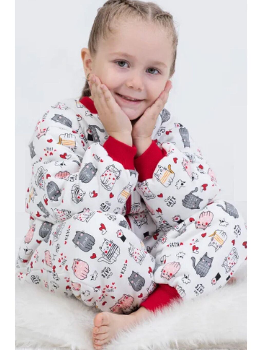 Kırmızı Kız Bebek 2.5 Tog Desenli Uyku Tulumu 2 Yaş-1