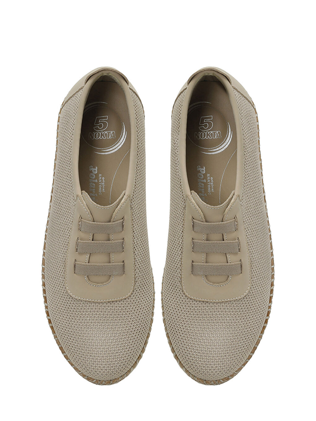 105474.Z5FX Bej Kadın Dolgu Ayakkabı-3